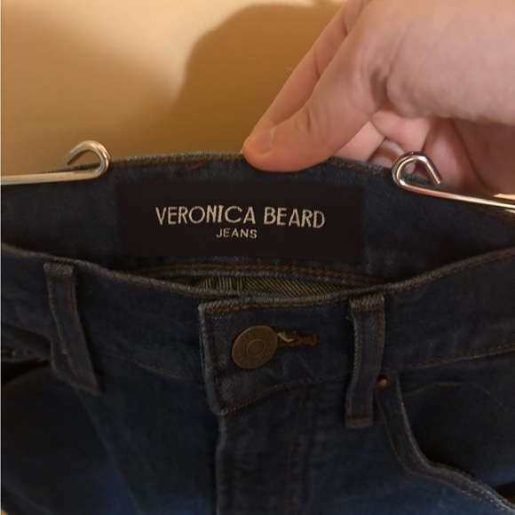 Veronica Beard Alenah Slim Straight High Rise Jeans in Rodeo - Picture 3 of 6
